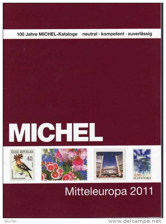 Midle-europe Part 1 MICHEL Stamp Catalogue 2011 New 56€ With Austria Helvetia UNO CSR Slowakia CR Hungaria Liechtenstein - Kronieken & Jaarboeken