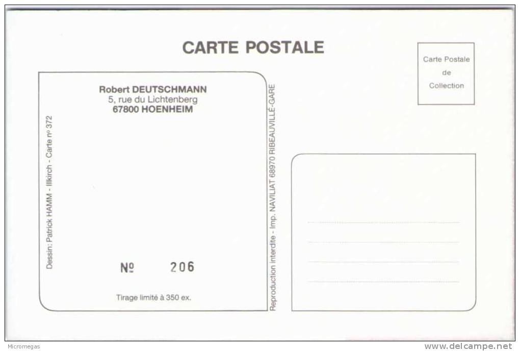Patrick HAMM - Strasbourg - Séoul 88 - Carte Personnelle De Robert Deutschmann - Hoenheim - Hamm