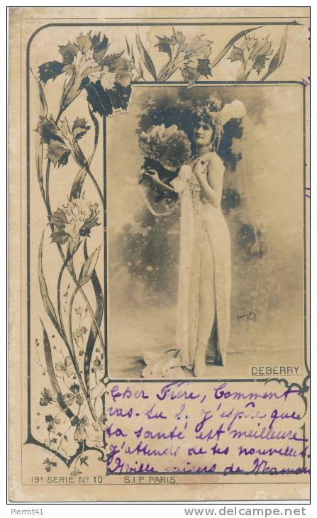 Jolie Carte Fantaisie Femme DEBERRY - Femmes