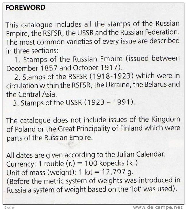 Russlan plus Sowjetunion 2011 neu 62€ two catalogues for expert-mans of the varitys topics from old and new RUSSIA USSR