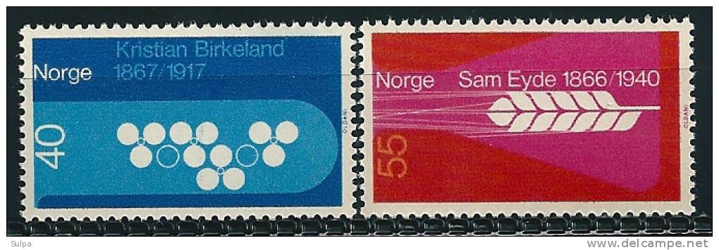 1966  Birkeland, Eyde - Unused Stamps