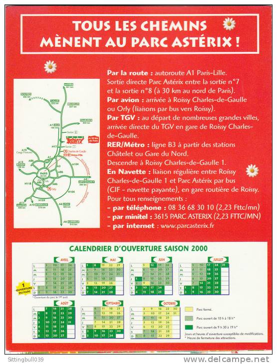 ASTERIX. PUB Bridélix Pour Le PARC ASTERIX. La Lettre Illustrée + Le RIGOLOPASS Pour Le Parc Astérix. 2000 Ed. A.R/G-U - Advertisement