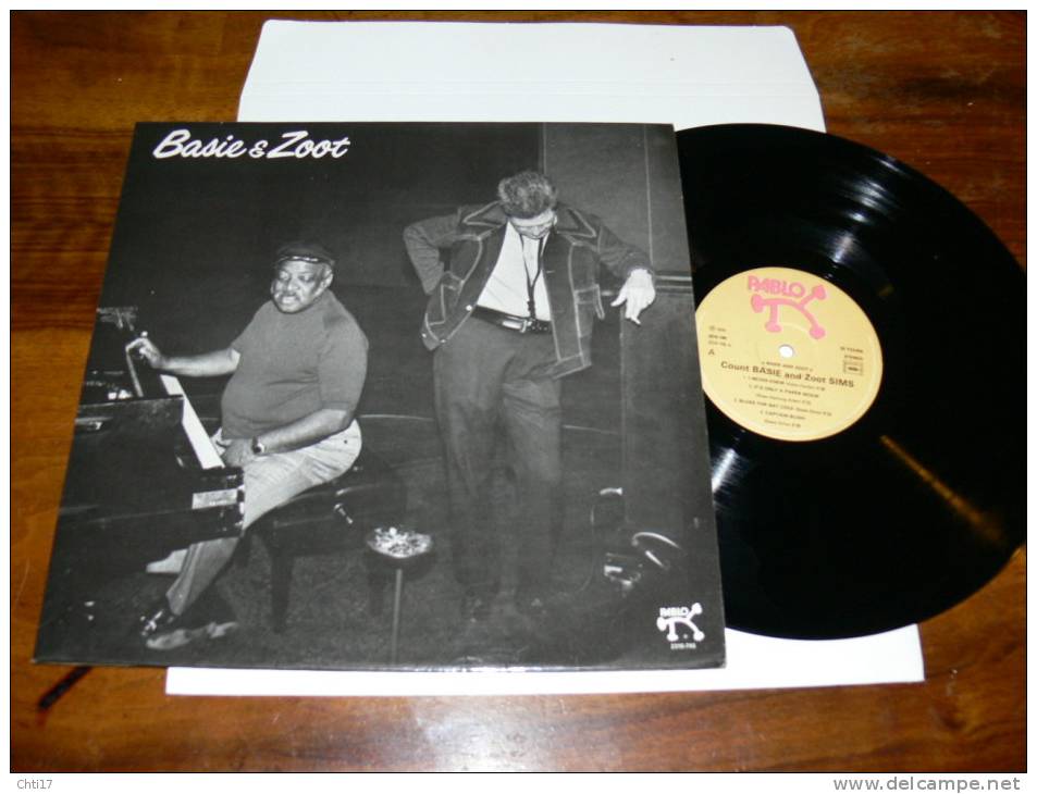 COUNT BASIE  BASIE & ZOOT SLIMS " BASIE & ZOOT" 1976 EDIT PABLO RECORD - Jazz