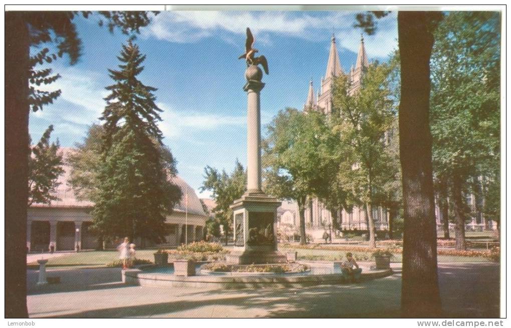 USA – United States – Sea Gull Monument, Temple Square, Salt Lake City, Utah Unused Postcard [P4273] - Salt Lake City
