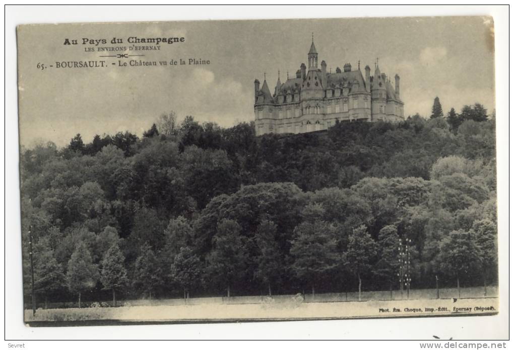 BOURSAULT. - Le Château Vu De La Plaine - Sonstige & Ohne Zuordnung