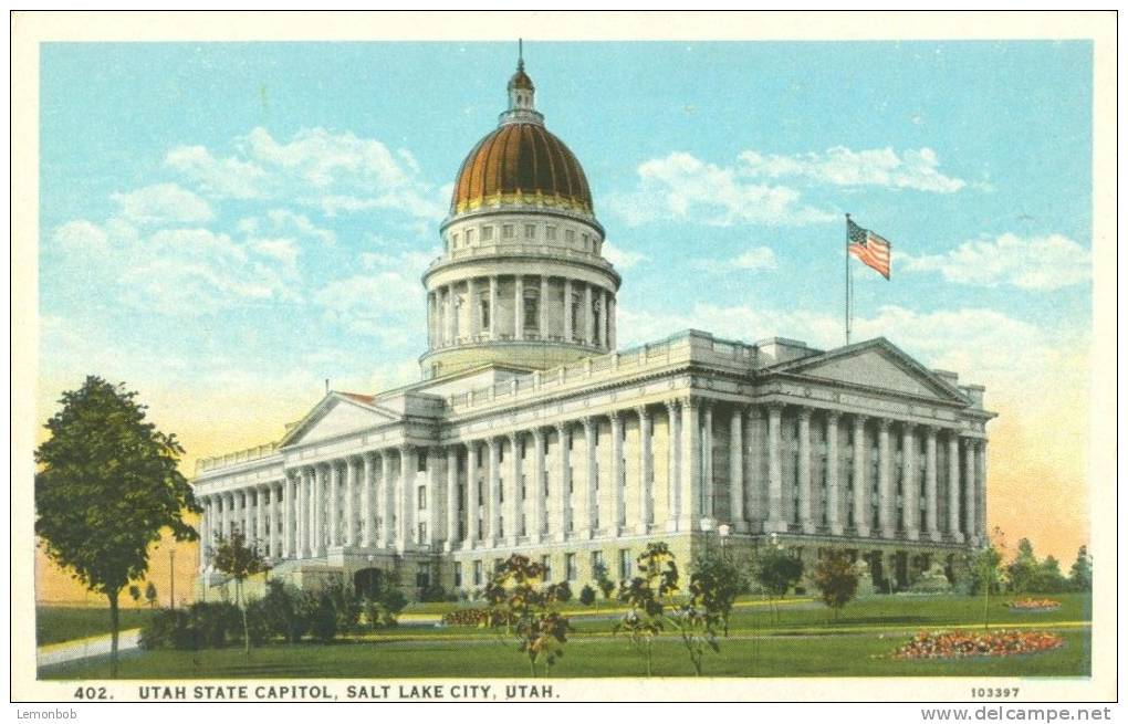 USA – United States – Utah State Capitol, Salt Lake City, Utah Used Postcard [P4284] - Salt Lake City