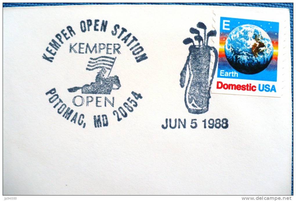 ETATS UNIS Golf.  Oblitération Speciale Temporaire 5 Juin 1988 POTOMAC - Golf