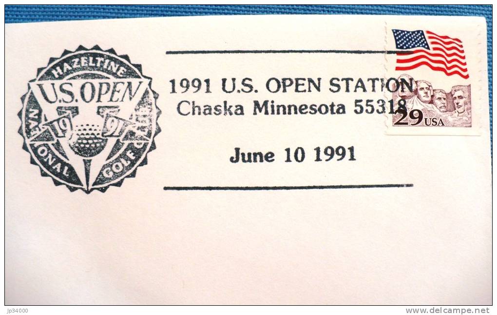 ETATS UNIS Golf. Oblitération Speciale Temporaire 10 Juin 1991 Chaska Minnesota - Golf