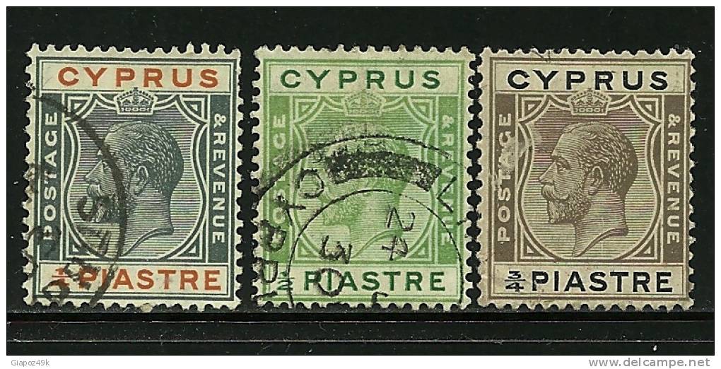 ● CIPRO - 1924 / 28 - Re GIORGIO V - N. 84 . . .  Usati - Cat. ? € - Lotto N. 35 - Zypern (...-1960)