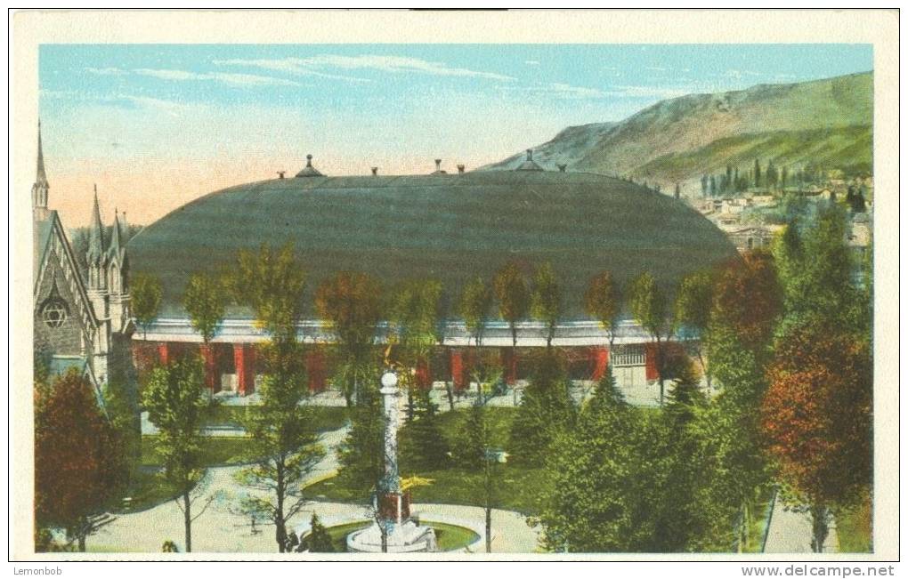 USA – United States – Great Mormon Tabernacle And Sea Gull Monument, Salt Lake City, Utah 1920s Unused Postcard [P4293] - Salt Lake City