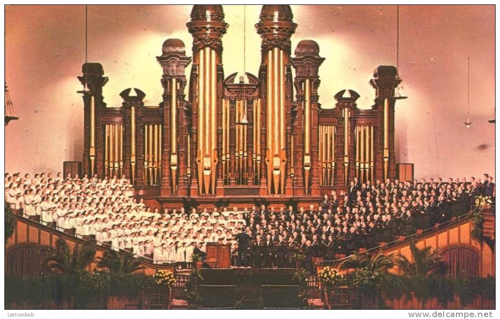 USA – United States – Choir And Organ Of The Mormon Tabernacle, Salt Lake, Utah, Unused Postcard [P4295] - Salt Lake City