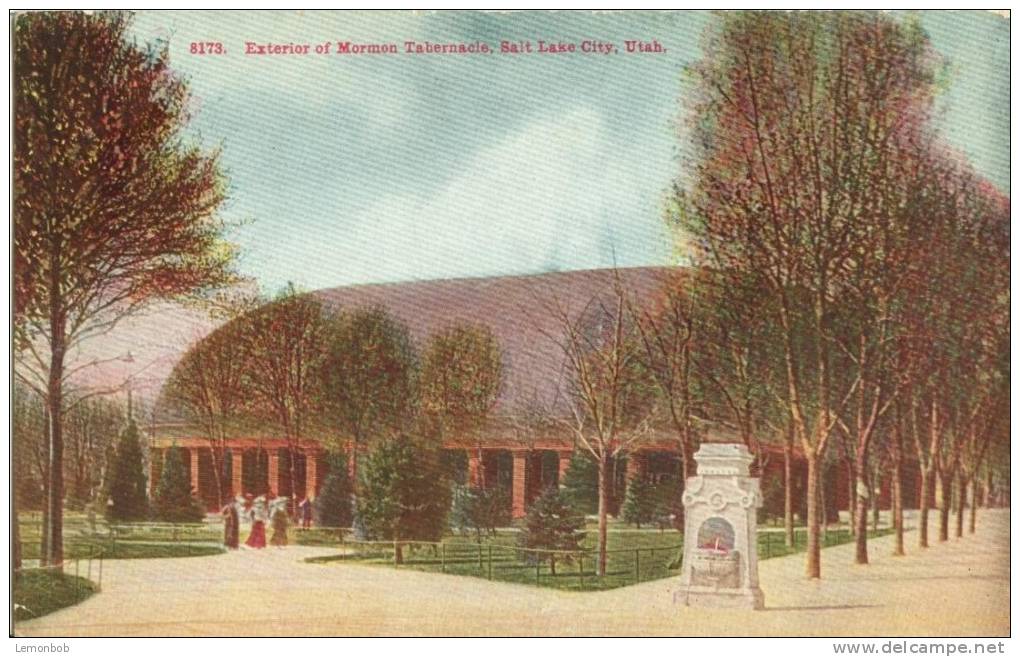 USA – United States – Exterior Of Mormon Tabernacle, Salt Lake City, Utah, Early 1900s Unused Postcard [P4298] - Salt Lake City