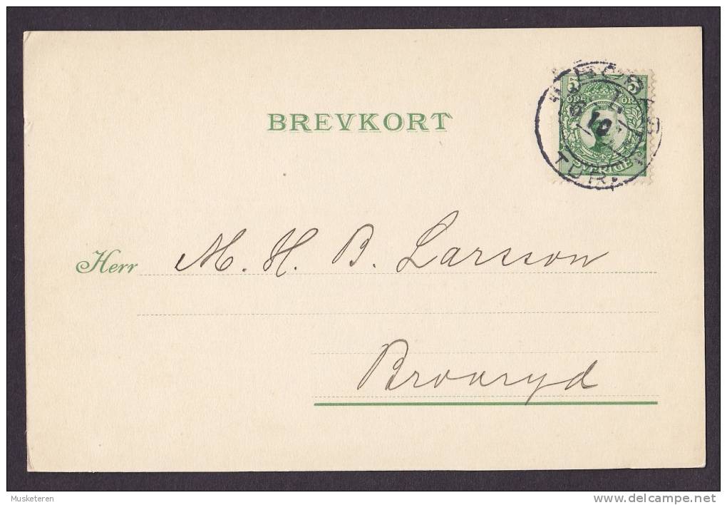 Sweden VILÉN & JOHANSON Pappersaffär En Gros BORÅS 1914 Commercial BREVKORT Card To BROARYD - Storia Postale