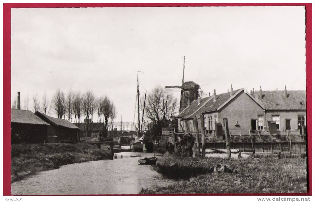 Zó Was Dordrecht. Papengat-Weeskinderendijk (Molen De Pelikan) Omst. 1920 - Echte Photo. - Dordrecht