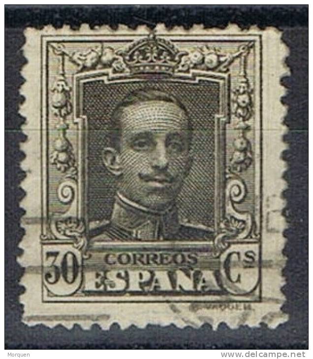 Sello 30 Cts Alfonso XIII Vaquer 1922, Num  318 º - Used Stamps