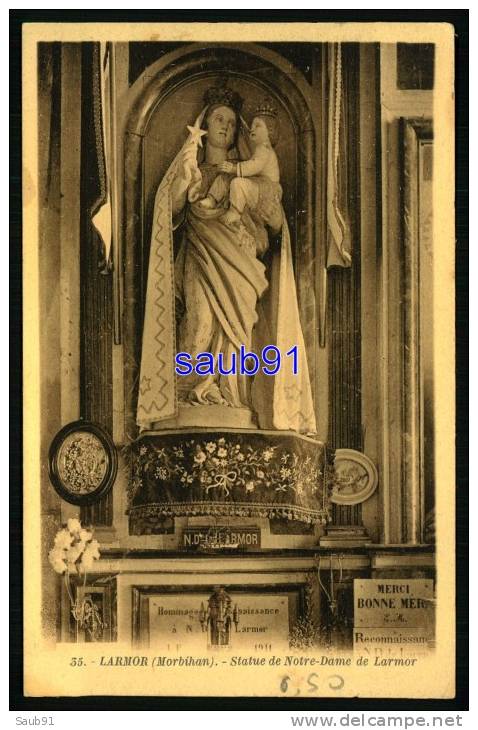 Larmor -  Statue De Notre-Dame-de-Larmor  -    Réf  : 16729 - Larmor-Plage