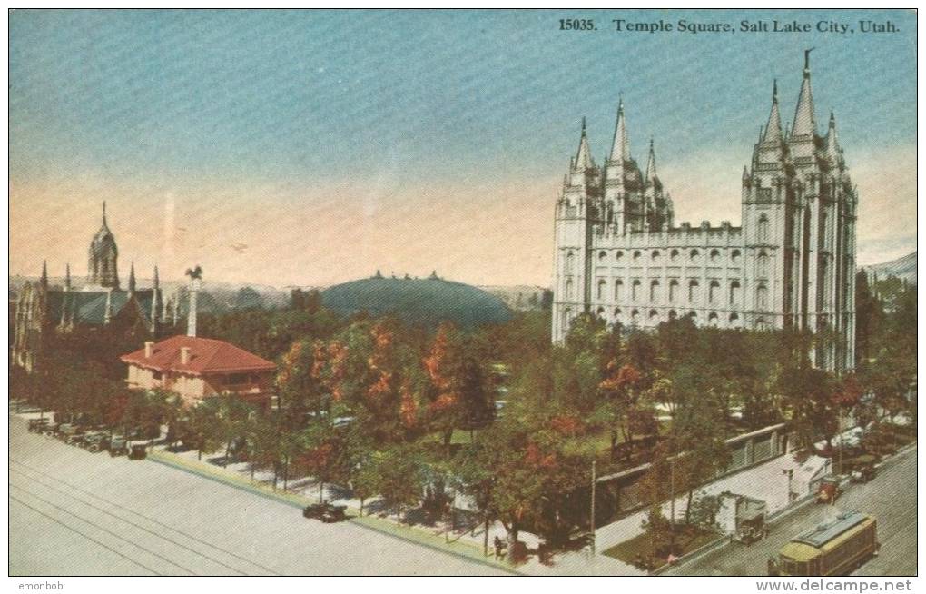 USA – United States – Temple Square, Salt Lake City, Utah, Early 1900s Unused Postcard [P4307] - Salt Lake City