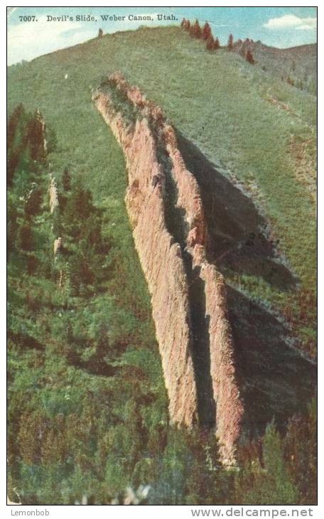 USA – United States – Devil's Slide, Weber Canon, Utah 1912 Used Postcard [P4318] - Autres & Non Classés