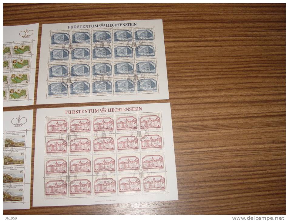 LOT DE 13  EUROPA CEPT MINI FEUILLETS KLEINBOGEN (o) LIECHTENSTEIN SHEETS - Collections