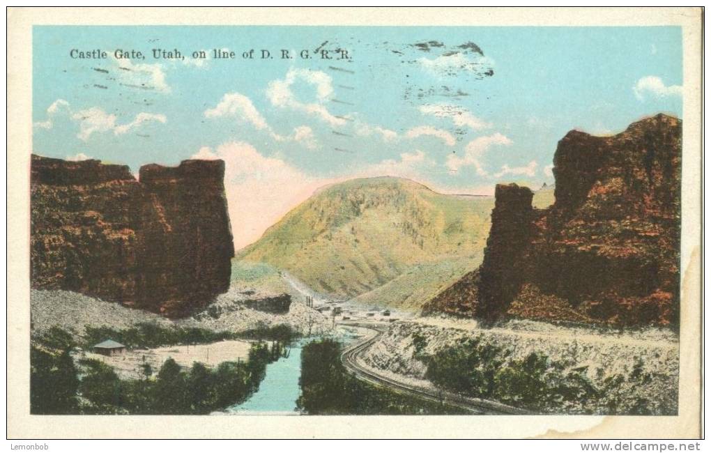 USA – United States – Castle Gate, Utah, On Line Of DRGRR 1923 Used Postcard [P4326] - Andere & Zonder Classificatie