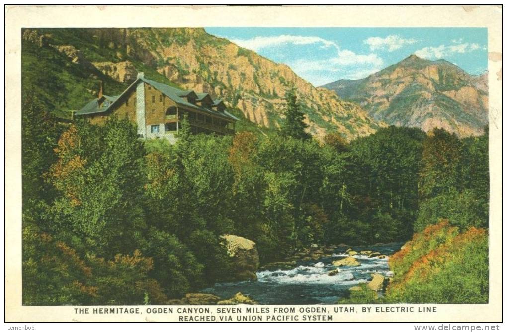 USA – United States – The Hermitage, Ogden Canyon, Utah, Union Pacific System Unused Postcard [P4339] - Ogden
