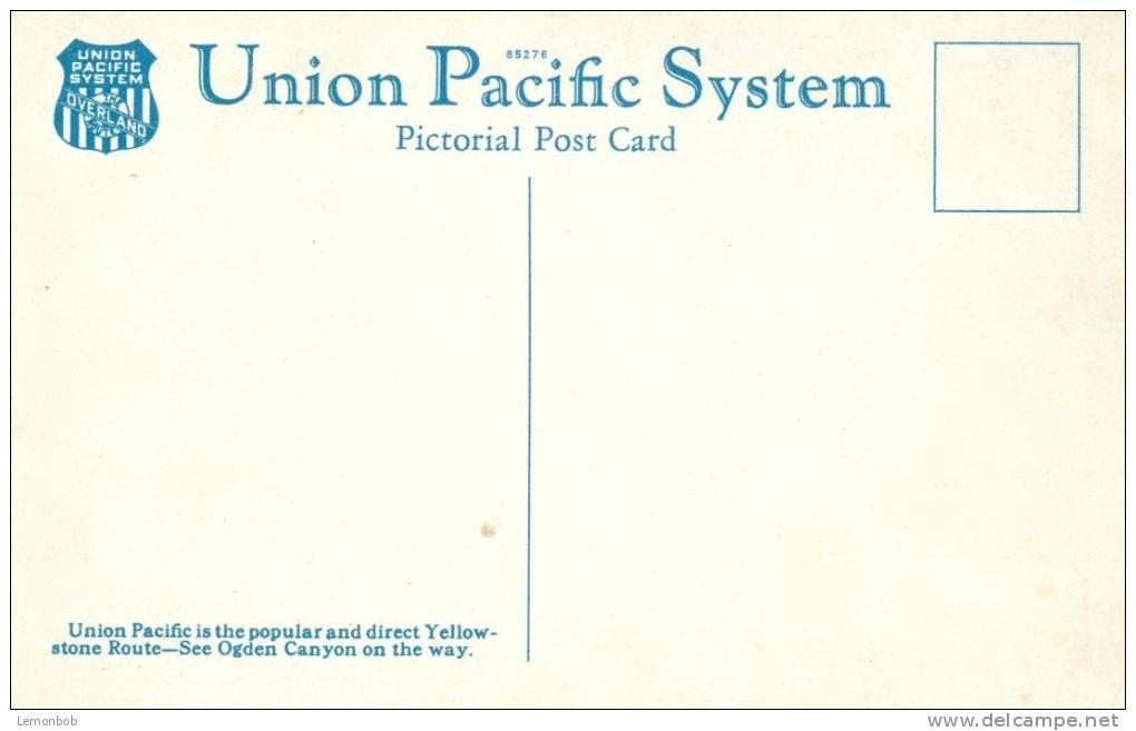 USA – United States – The Hermitage, Ogden Canyon, Utah, Union Pacific System Unused Postcard [P4339] - Ogden