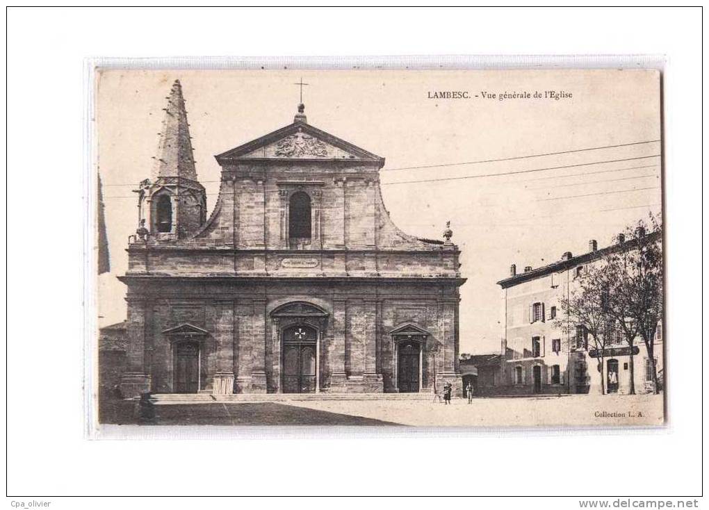 13 LAMBESC Eglise, Vue Générale, Ed LA, 190? - Lambesc