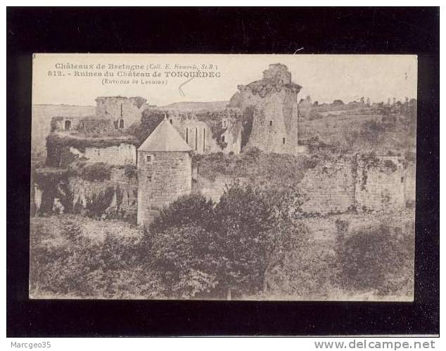 Ruines Du Chateau De Tonquédec Environs De Lannion édit.hamonic N° 812 - Tonquédec