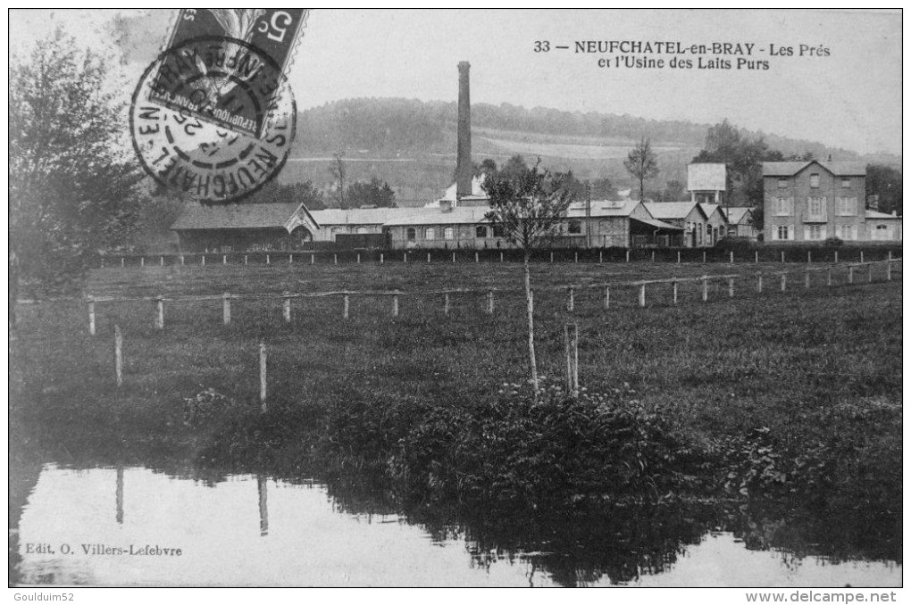 Les Prés Et L´usine Des Laits Purs - Neufchâtel En Bray