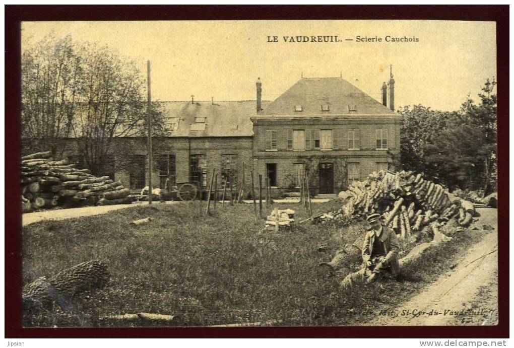 Cpa Du 27 Le Vaudreuil Scierie Cauchoix LOR5 - Le Vaudreuil