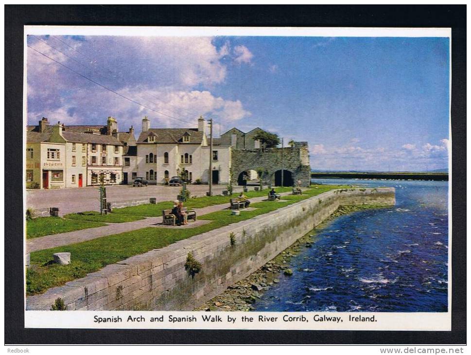 RB 736 - Postcard - Spanish Arch &amp; Walk By River Corrib Galway Ireland Eire - Galway