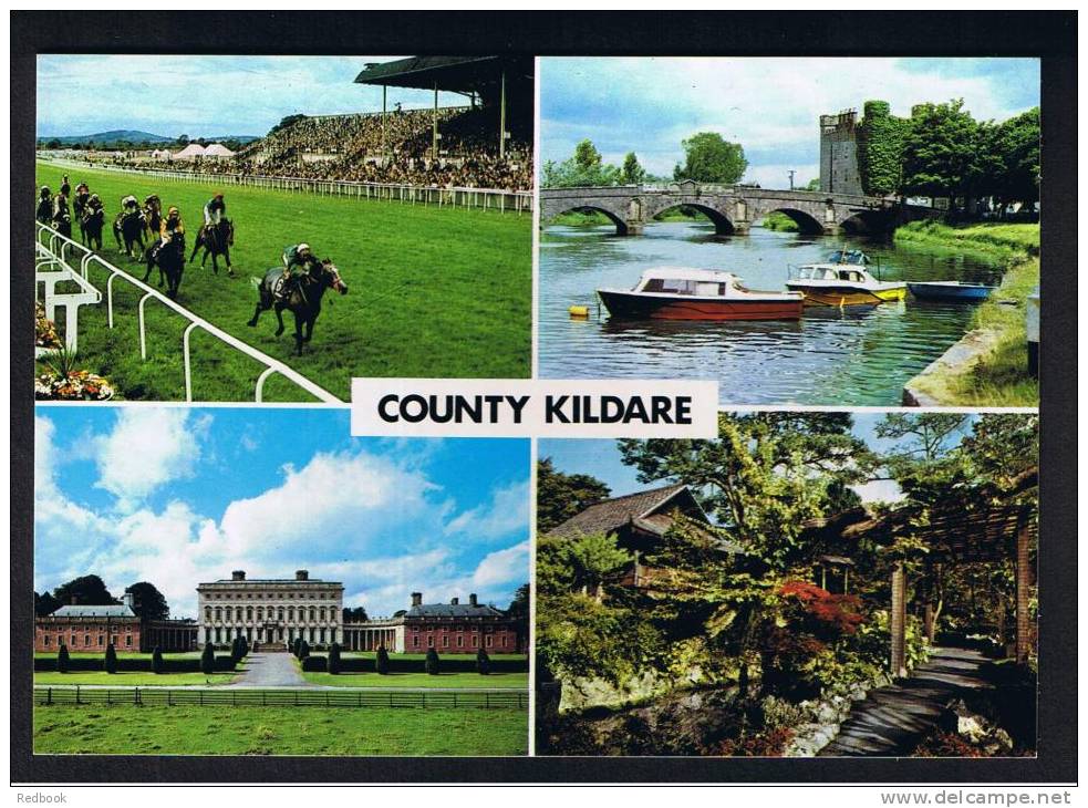 RB 736 - Multiview Postcard County Kildare Ireland Eire - Horseracing &amp; Other Views - Kildare