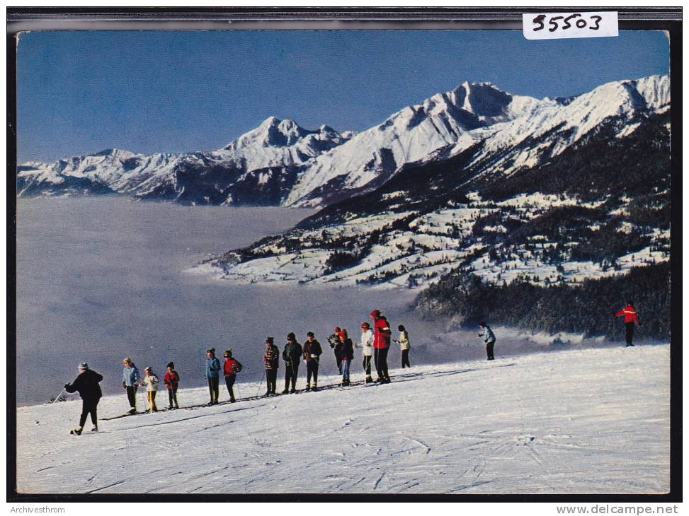 Crans Sur Sierre; L´école Suisse De Ski Vers 1967 ; Grand Format (5503) - Sierre