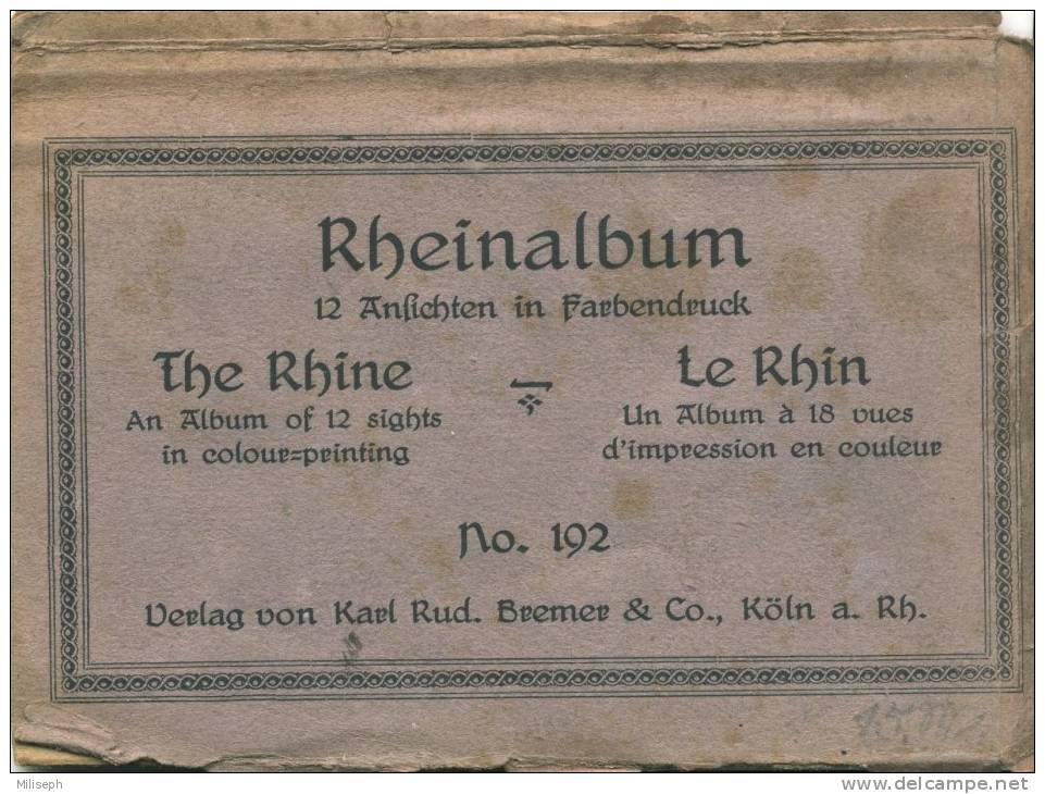 7 CP - RHEIN - LE RHIN - KÖLN - ROLANDSECK - KOBLENZ - BRAUBACH - S GOAR RUINE RHEINFELS - LORELEYFELSEN - OBERWESEL - - Collections & Lots