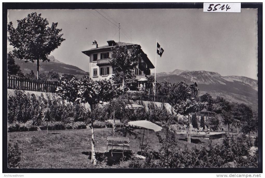 Venthône - Hôtel Bellevue - Jardin Et Piscine (note Man.: Pour Fr. 19.— Service Non Compris; 8 Juin 1962) (5514) - Venthône