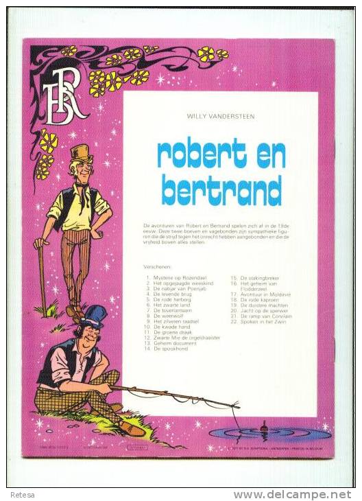 ROBERT EN BERTRAND  SPOKEN IN HET ZWIN 1/11/1977 - 1ste DRUK - Robert En Bertrand