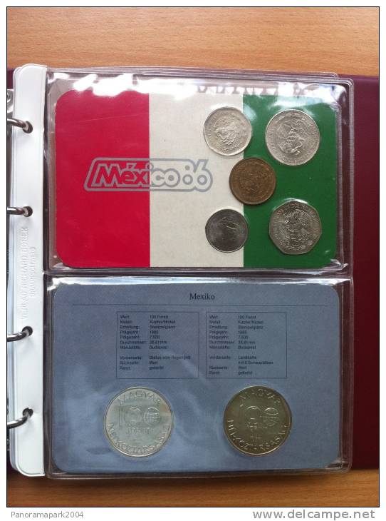 MEXIQUE MEXICO HUNGARY FIFA WORLD CUP 1986 COINS BOREK ALBUM RARE! - Messico