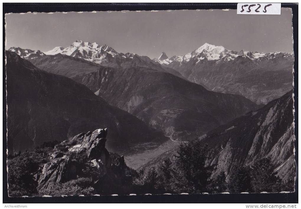 Riederalp (ob); Blick Von Riederhorn : Mischabel - Matterhorn - Weisshorn (5525) - Riederalp