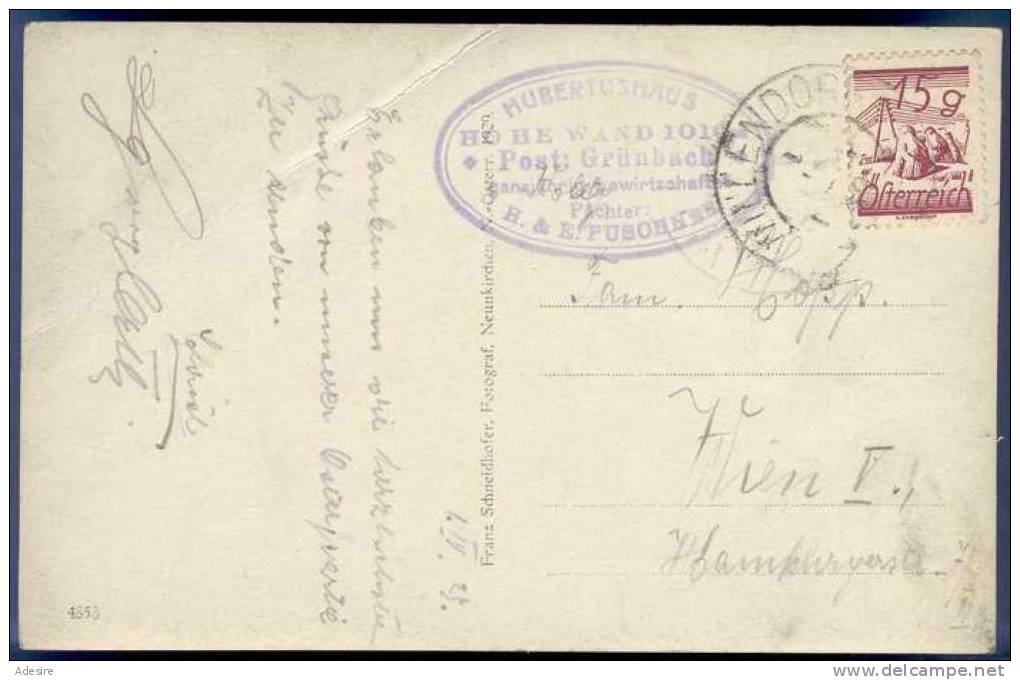 Briefmarke, Sonderstempel, 15 Gro 1929 Auf Ansichtskarte JOHANNESBACHKLAMM, Karte Mit Transportspuren - Briefe U. Dokumente