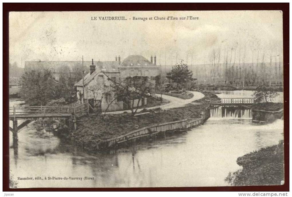 Cpa Du 27 Le Vaudreuil Barrage Et Chute D'eau Sur L' Eure LOR7 - Le Vaudreuil