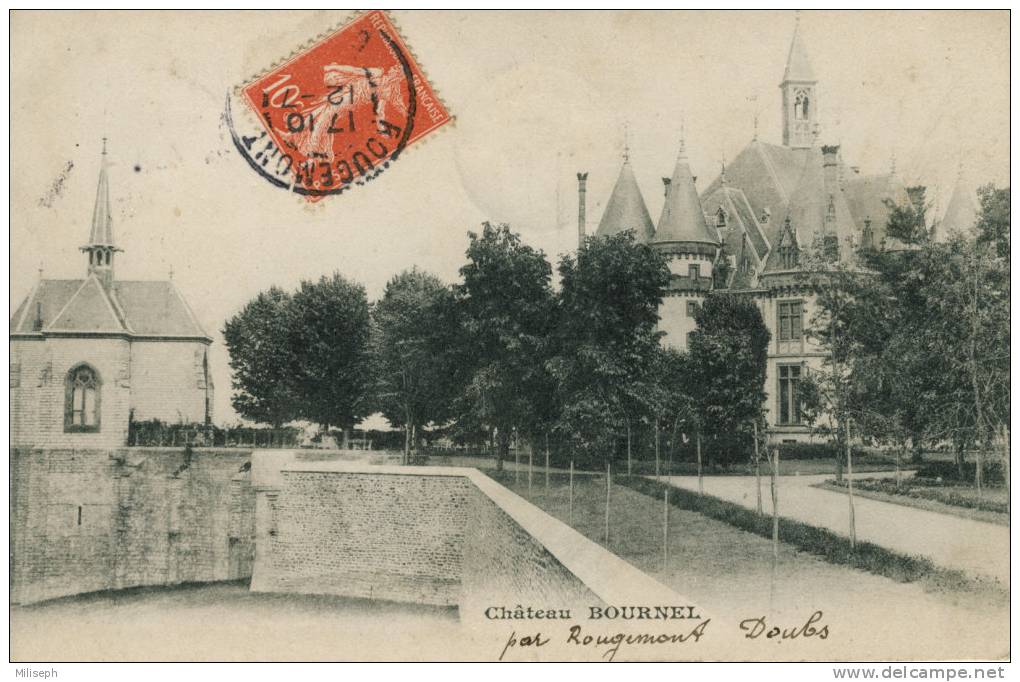 CUBRY - Château BOURNEL - Marophilie, Cachets De Luttre Et Rougemont - Franche-Comté