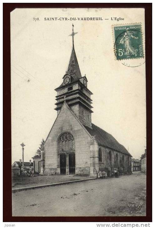 Cpa Du 27 Saint Cyr Du  Vaudreuil  L´ église  LOR7 - Le Vaudreuil