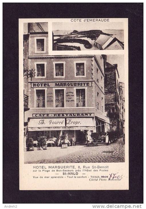 ST MALO - HOTEL MARGUERITE 8 RUE ST BENOIT - CÔTE D'ÉMERAUDE - PHOTO  MALOUINE - Saint Malo