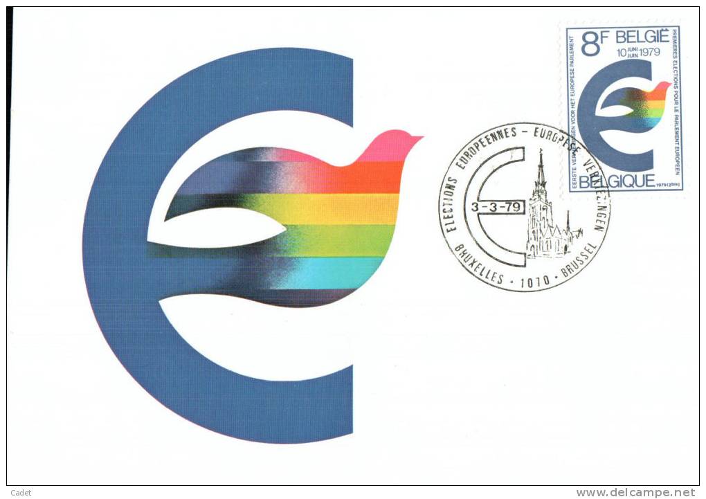 C.O.B. 1924: Emblème Des Premières élections Pour Le Parlement Européen. - 1971-1980