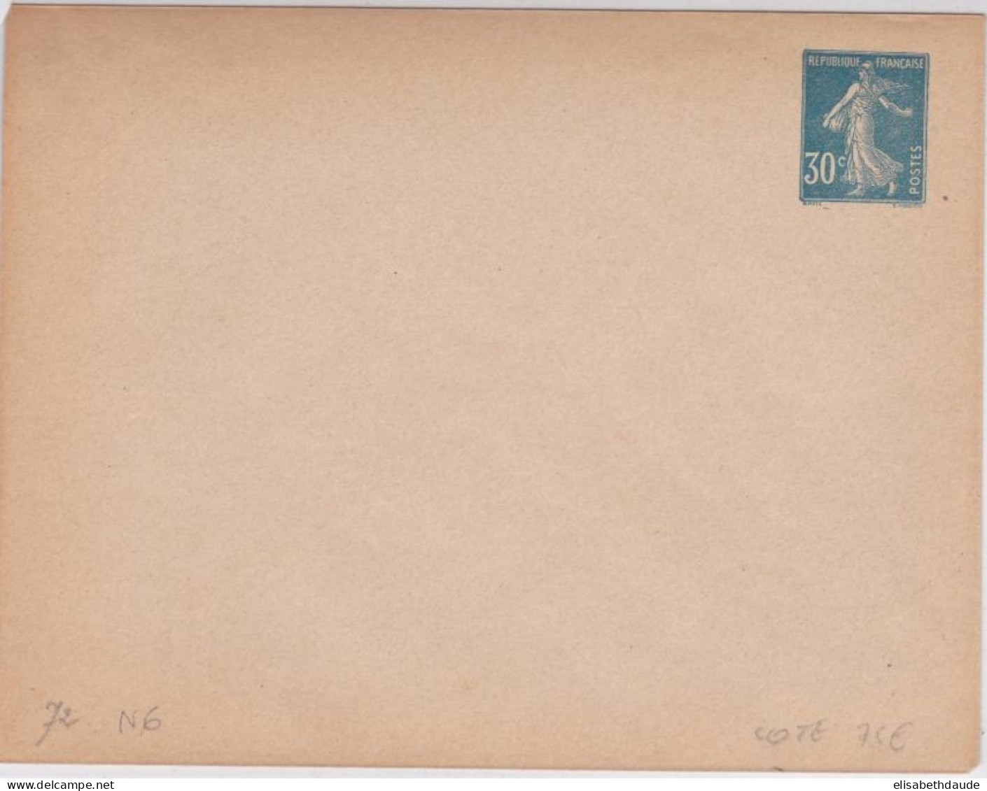 SEMEUSE CAMEE - ENVELOPPE ENTIER POSTAL - NEUVE - RARE - Buste Postali E Su Commissione Privata TSC (ante 1995)