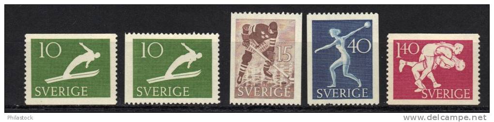 SUEDE N° 372 à 375 ** - Unused Stamps