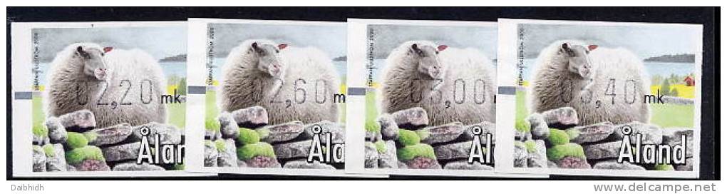 ALAND ISLANDS 2000 ATM Labels  Set Of 4 Values MNH / **  Michel 11 - Aland