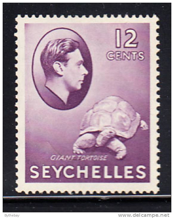 Seychelles MH Scott #132/SG #139 12c Giant Tortoise - George VI - Seychellen (...-1976)