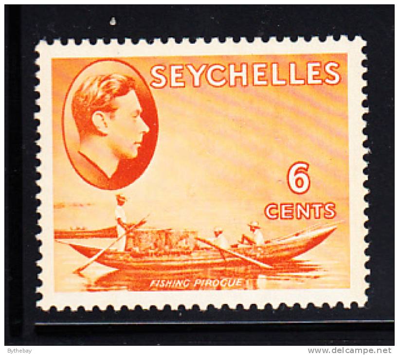 Seychelles MH Scott #128/SG #137 6c Fishing Pirogue - George VI - Seychelles (...-1976)