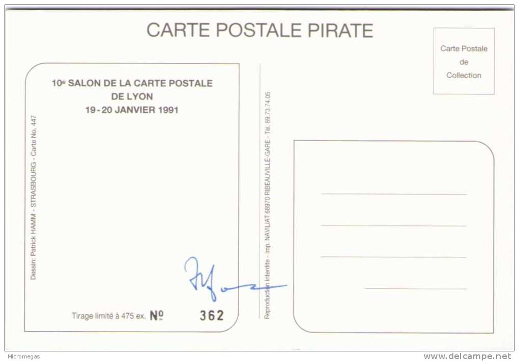 Patrick HAMM - 10e Salon De La Carte Postale - Lyon 1991 - Hamm